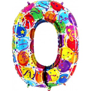 Шар-цифра 0, с шарами