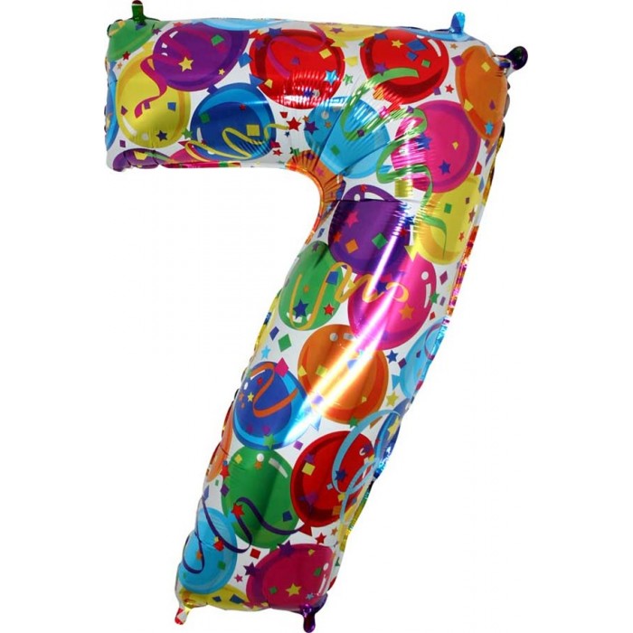 Шар-цифра 7, с шарами