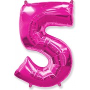 Шар цифра 5, 102 см (Фуше)