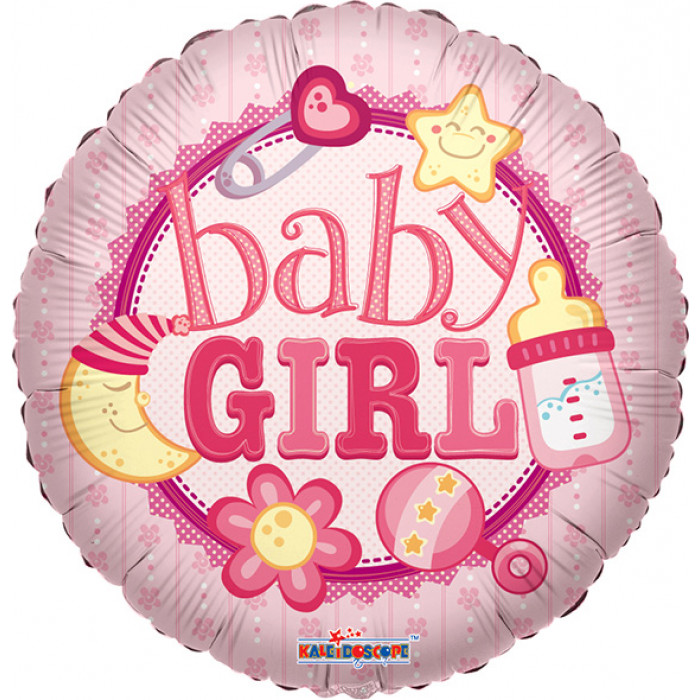 Воздушный шар 'Baby Girl' с гелием, круг