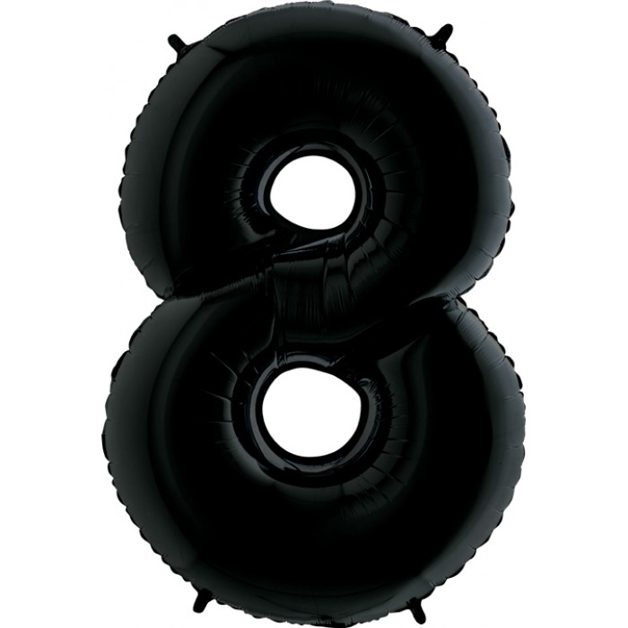 Шар цифра 8, 102 см (Черный)