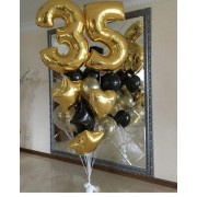 Букет из шариков в подарок для мужчины на 35 лет