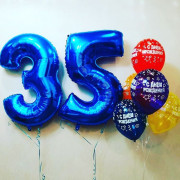 Сет из шаров на юбилейные 35 лет мужчине