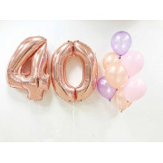 Сет из гелиевых шариков для дамы в 40 лет