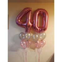 Композиция из шаров на юбилей в 40 лет
