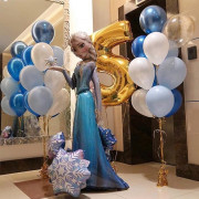 Композиция из шаров Эльза на пятилетие девочке