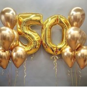 Сет из шариков Золотые 50 лет - дополнительное фото #1