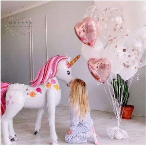 Сет из шаров с ходячим Единорогом для девочки