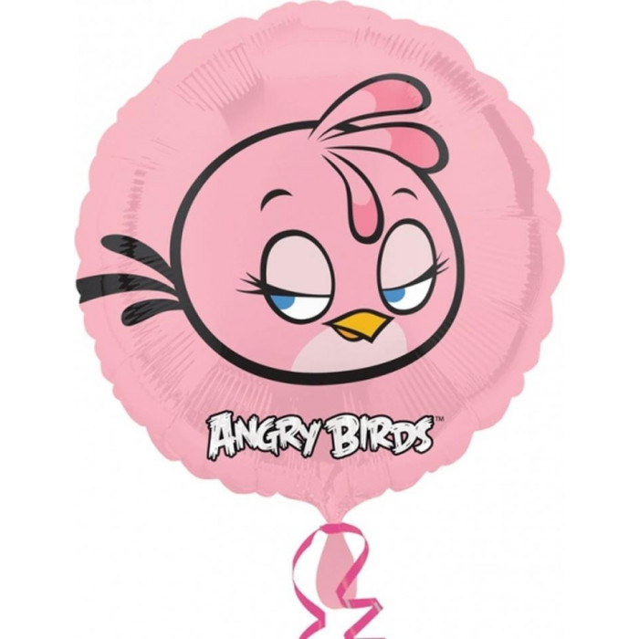Шар-круг Розовая птичка из мультика Энгри Бердс (Angry Birds)