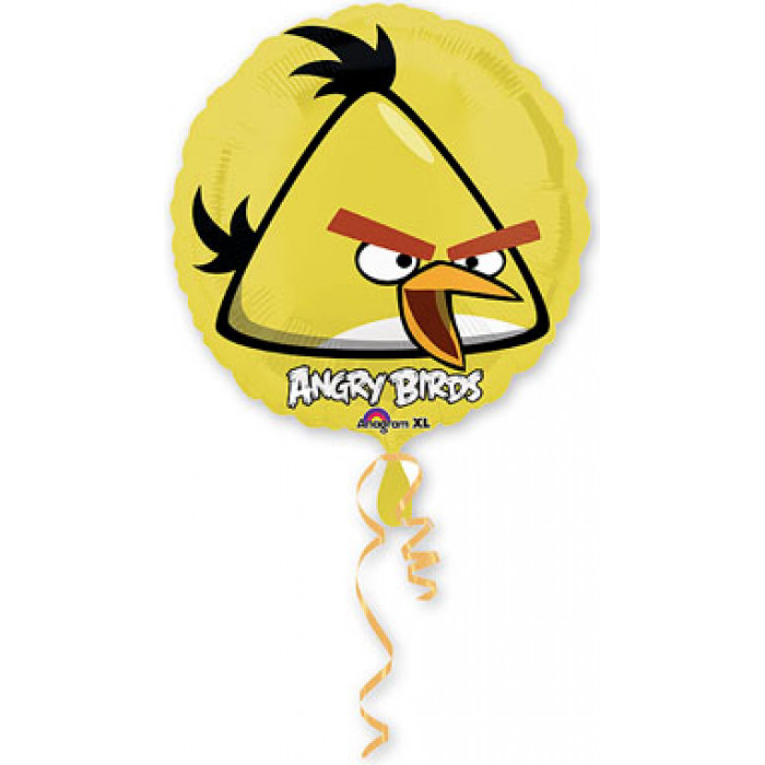 Шар-круг Желтая птичка из мультика Энгри Бердс ( Angry Birds)