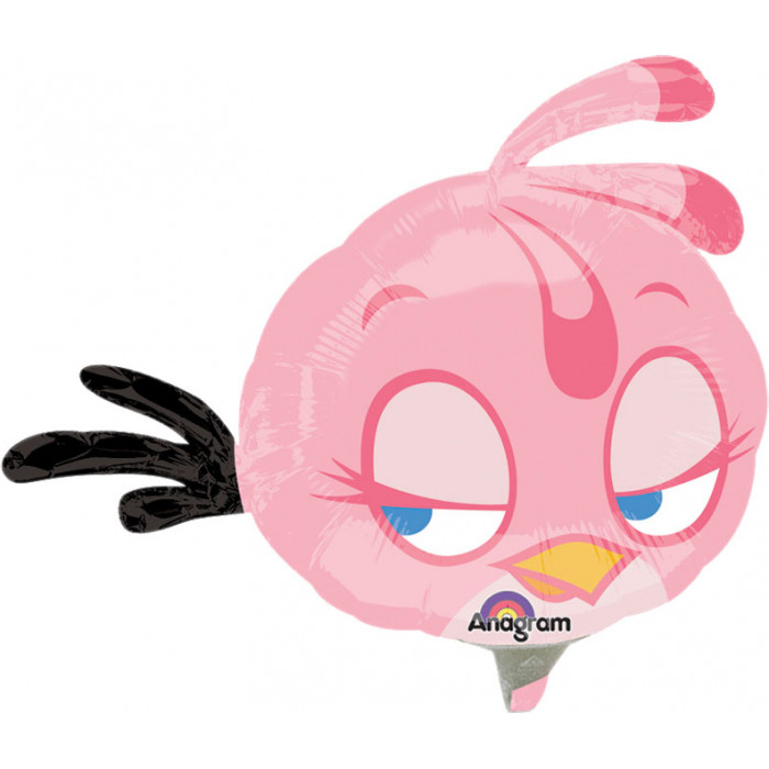 Фигурный шар Розовая птичка из мультика Энгри Бердс (Angry Birds)