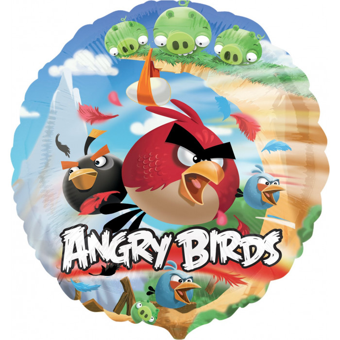 Шар-круг Энгри Бердс (Angry Birds) команда в сборе