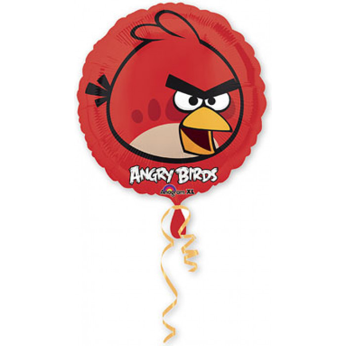 Шар-круг Красная птичка из мультика Энгри Бердс (Angry Birds)