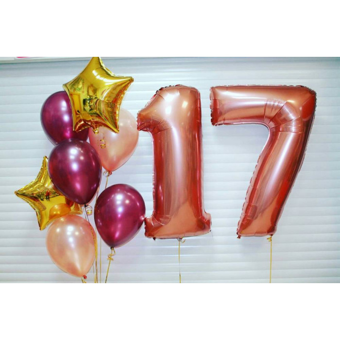Фонтан в розовых тонах для молодой леди на 17 лет