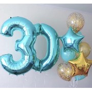Композиция Бирюза для девушки на 30 лет