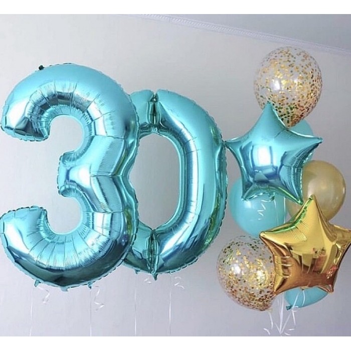 Композиция Бирюза для девушки на 30 лет