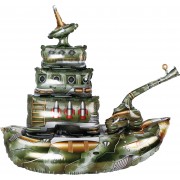Фигурный шар Военный крейсер