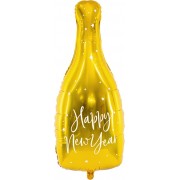 Фигурный шар Золотая Бутылка шампанского, Счастливого Нового Года (Happy New Year), на НГ Фигурный шар Золотая Бутылка шампанского, Счастливого Нового Года (Happy New Year), на НГ