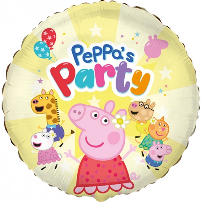 Шар-круг Свинка Пеппа на вечеринке (Peppa's party)