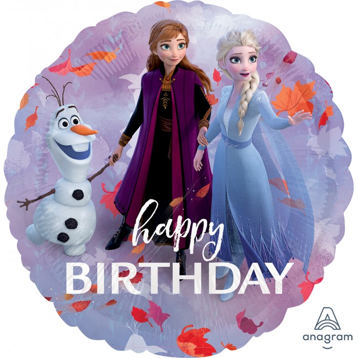 Шар-круг Эльза Олаф и Анна, 2 сезон, С Днем рождения (Happy birthday)