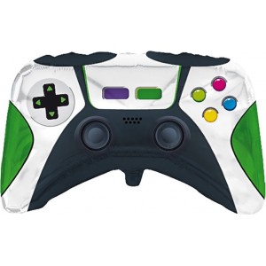 Фигурный шар Джойстик бело-зеленый