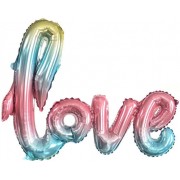 Гирлянда надувная Любовь (Love), радужная