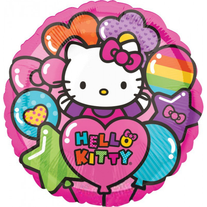 Шар-круг Хэллоу Китти (Hello Kitty) с шарами