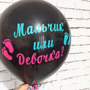 Воздушный шар-сюрприз Мальчик или Девочка с конфетти и маленькими шариками внутри, 76 см