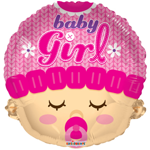 Фигурный шар Спящая Малышка девочка ( Baby Girl )