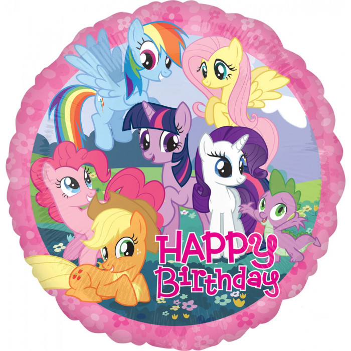 Шар-круг с Днем рождения (Happy Birthday), Моя маленькая пони
