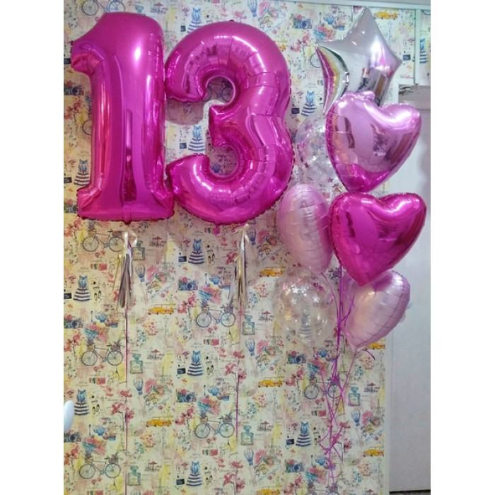 Композиция Розовое счастье для девочки в 13 лет