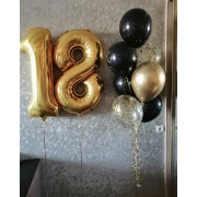 Фонтан с цифрами сыну в 18 лет