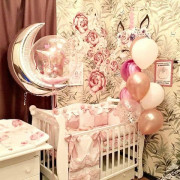 Композиция нежная с агатами для малышки на 1 месяц