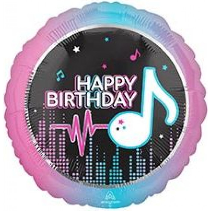 Шар-круг Тик-ток, С Днем рождения (Happy birthday)