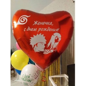 Большой шар-сердце Герои аниме, 81 см