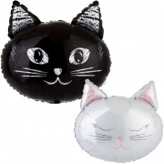 Фигурный шар Мордочка кошечки, двусторонний Фигурный шар Мордочка кошечки, двусторонний