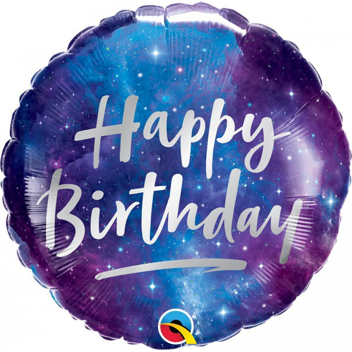 Шар-круг Вселенная, с Днем Рождения (Happy Birthday)