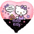 Шар-сердце Хеллоу Китти (Hello Kitty), с днем рождения