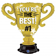 Фигурный шар Золотой кубок Ты самый лучший (You are the best)