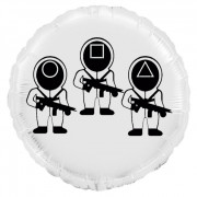 Шар-круг белый, Охранники, Игра в кальмара