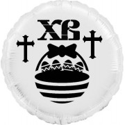Шар-круг Пасхальная корзиночка, белый