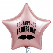 Шар-звезда на День отца (Happy Father's Day), розовое золото