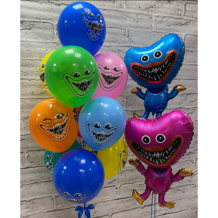 Букет на праздник с Милыми зубастиками Хаги-Ваги, Киси-Миси, Буги-Вуги и другими