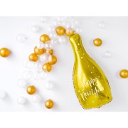 Фигурный шар Золотая Бутылка шампанского, Счастливого Нового Года (Happy New Year), на НГ - дополнительное фото #1
