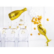 Фигурный шар Золотая Бутылка шампанского, Счастливого Нового Года (Happy New Year), на НГ - дополнительное фото #2