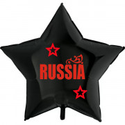 Большой шар-звезда Россия (Russia), черный