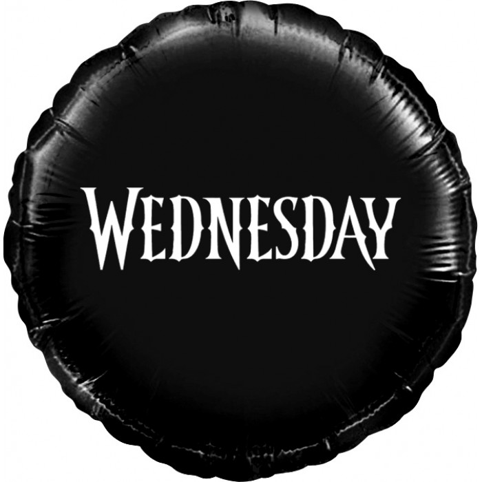 Шар-круг Уэнсдей (Wednesday), черный