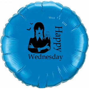 Шар-круг Уэнсдей (Wednesday), синий