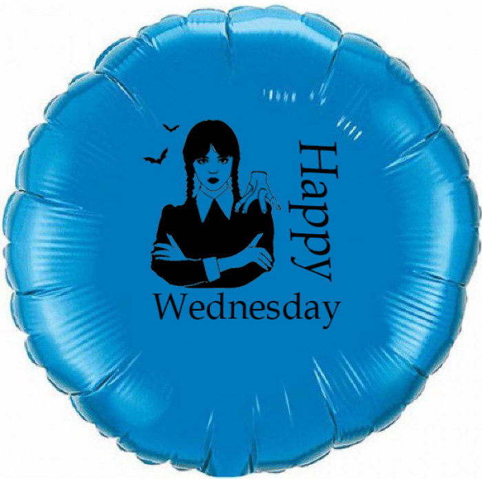 Шар-круг Уэнсдей (Wednesday), синий