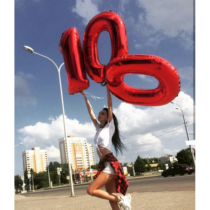 Набор шаров 100 репостов из 3 цифр для блогера